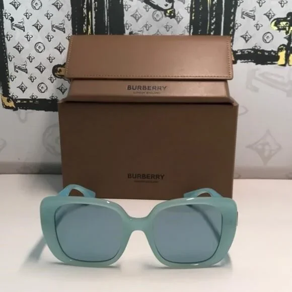 NEW AUTHENTIC Burberry Blue Women's Sunglasses BE4371 4086 - Picture 6 of 11